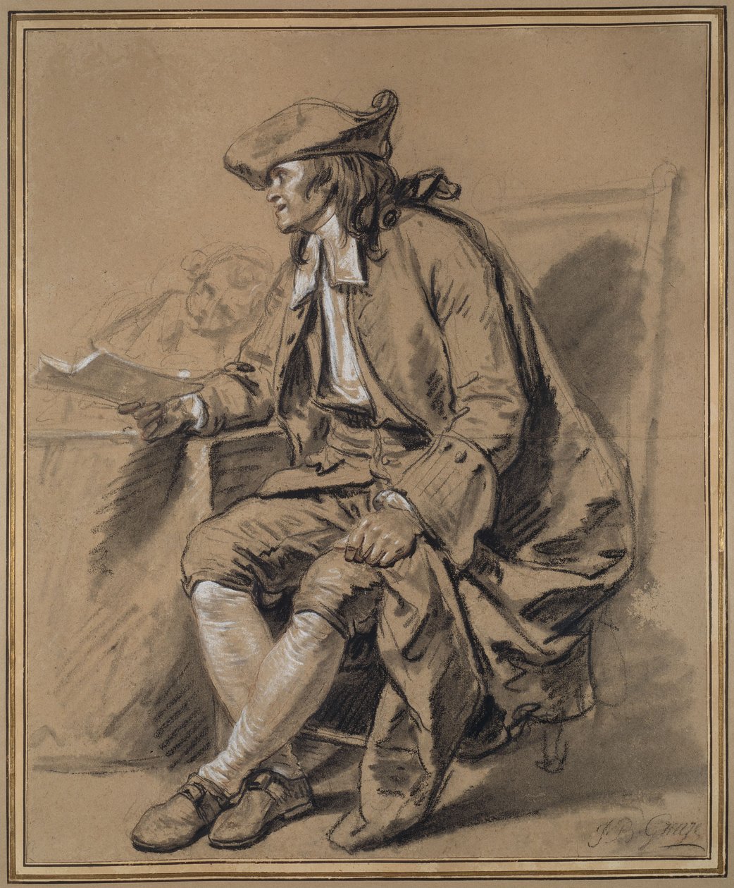 Notariusz: Studium do "Umowy małżeńskiej" autorstwa Jean-Baptiste Greuze