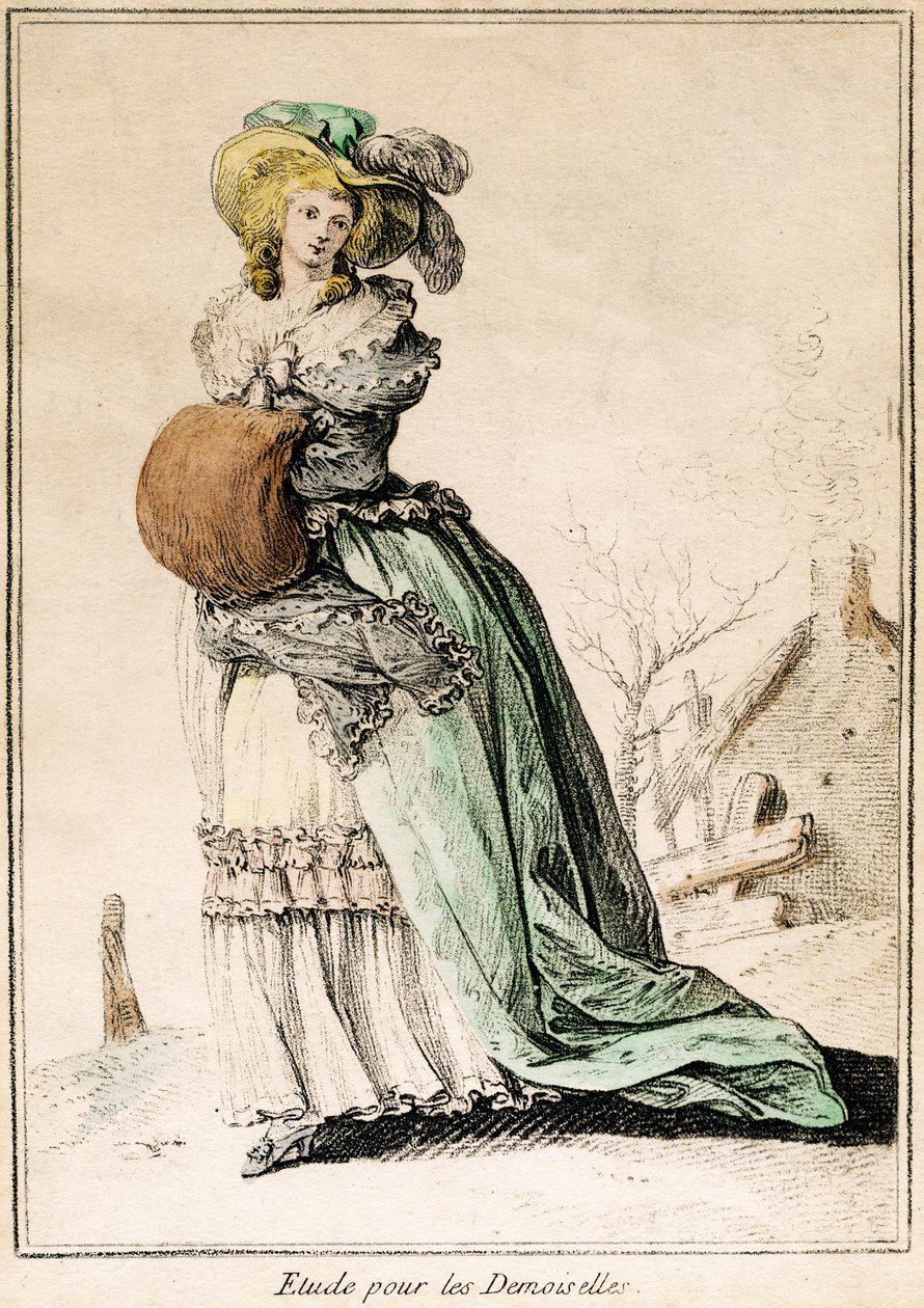 Studium dla Demoiselles autorstwa Jean-Baptiste Huet
