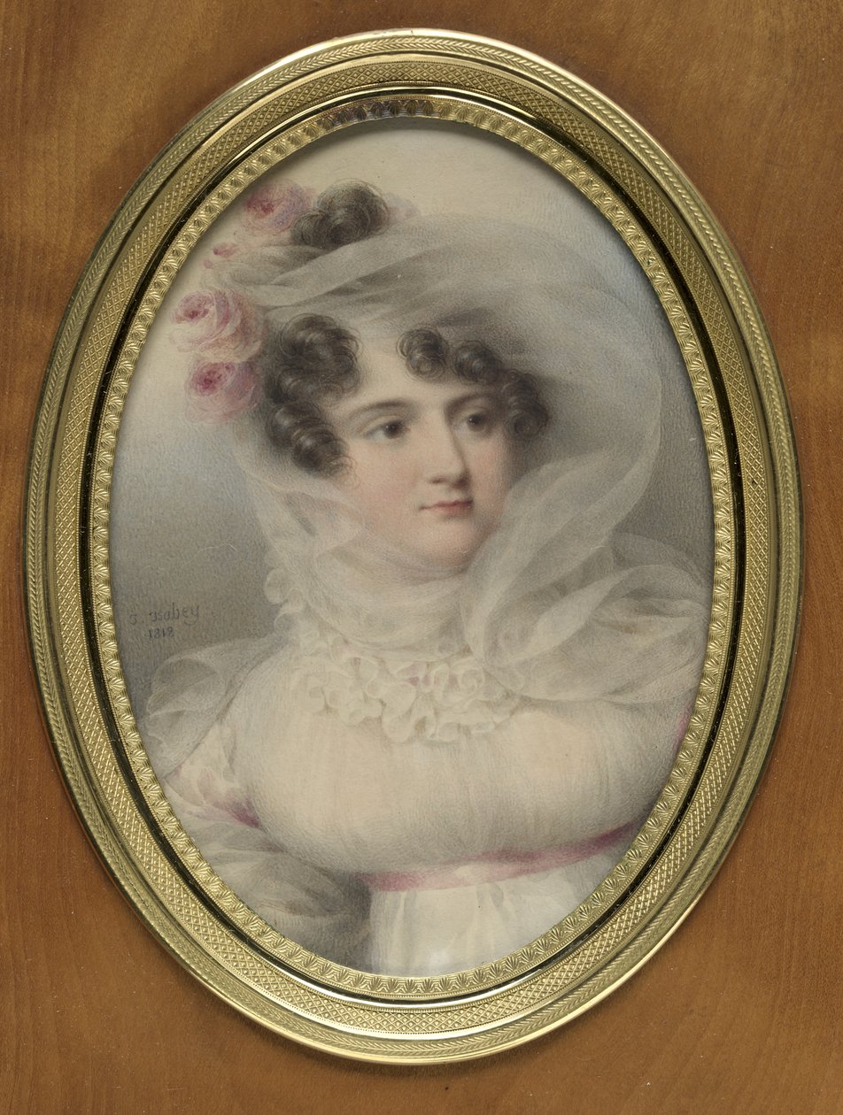 Portret Hortense de Perregaux, księżnej Raguzy autorstwa Jean-Baptiste Isabey