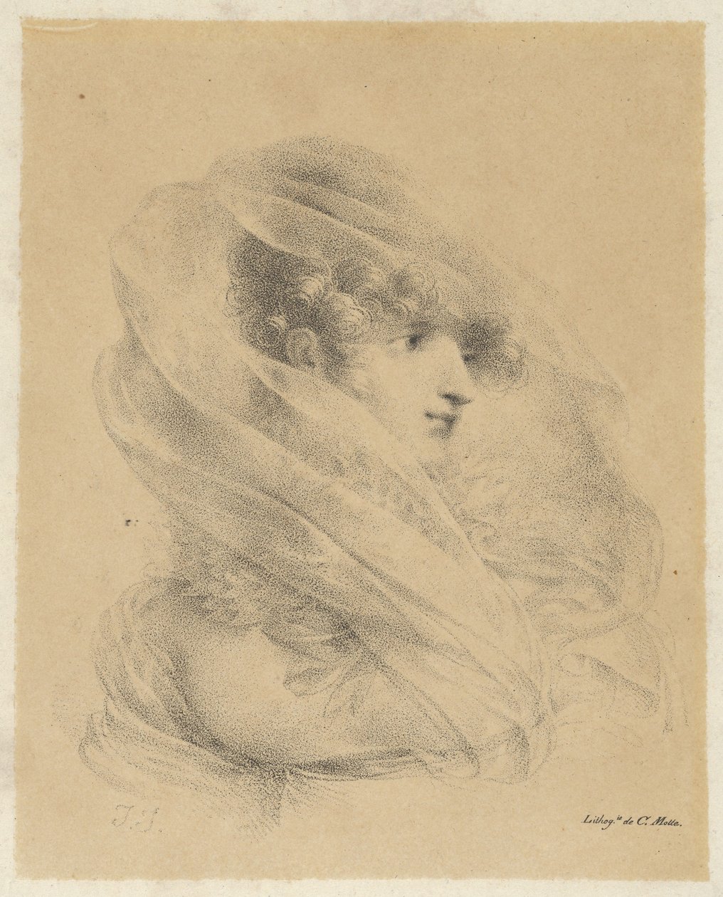Portret Mademoiselle Ledieu autorstwa Jean-Baptiste Isabey