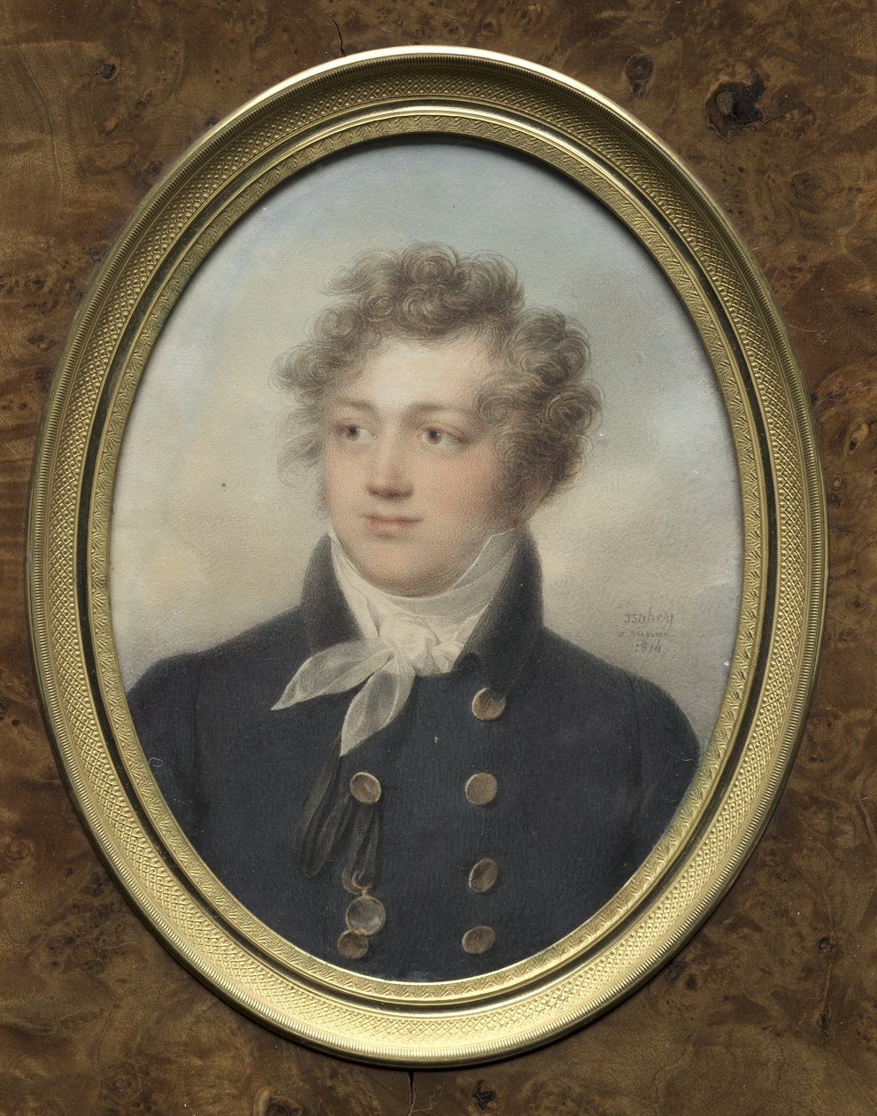 Portret mężczyzny, być może Aleksandra I, cesarza Rosji autorstwa Jean-Baptiste Isabey