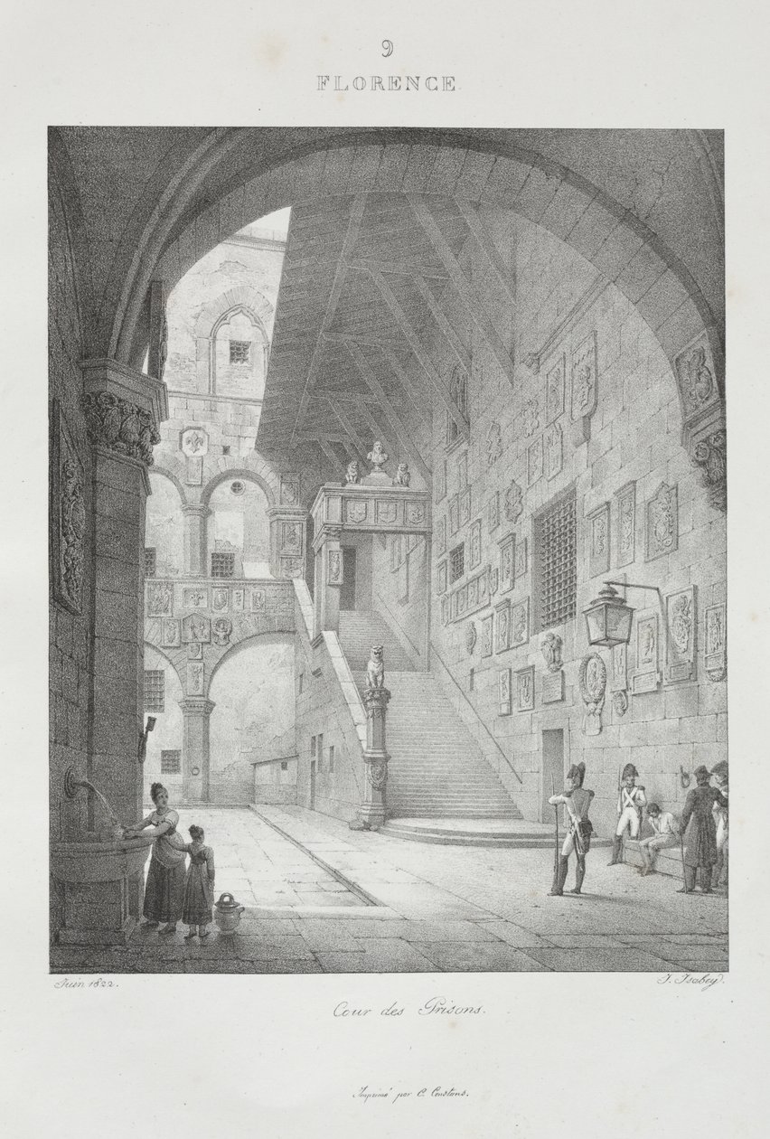 Wyjazd do Włoch w 1822 r. autorstwa Jean-Baptiste Isabey