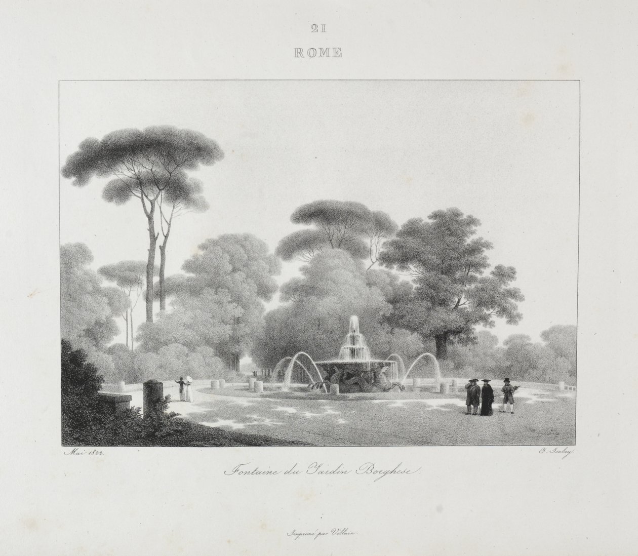 Wyjazd do Włoch w 1822 r. autorstwa Jean-Baptiste Isabey