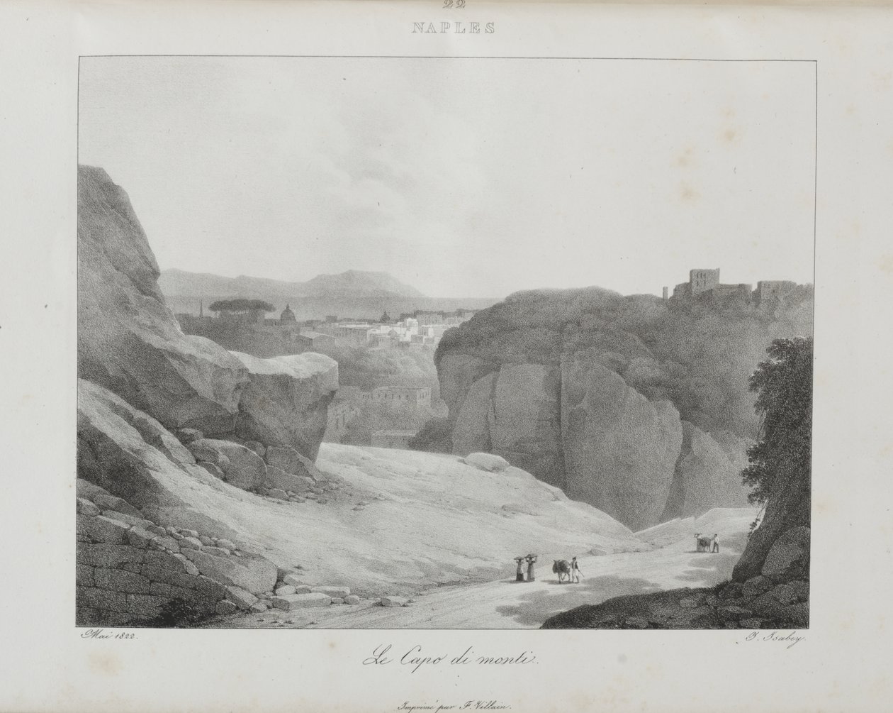 Wyjazd do Włoch w 1822 r. autorstwa Jean-Baptiste Isabey