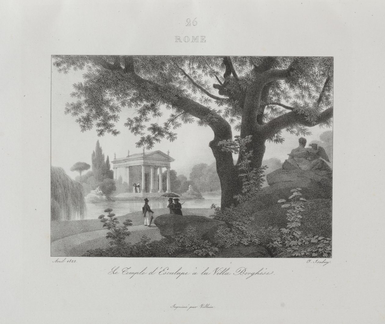 Wyjazd do Włoch w 1822 r. autorstwa Jean-Baptiste Isabey