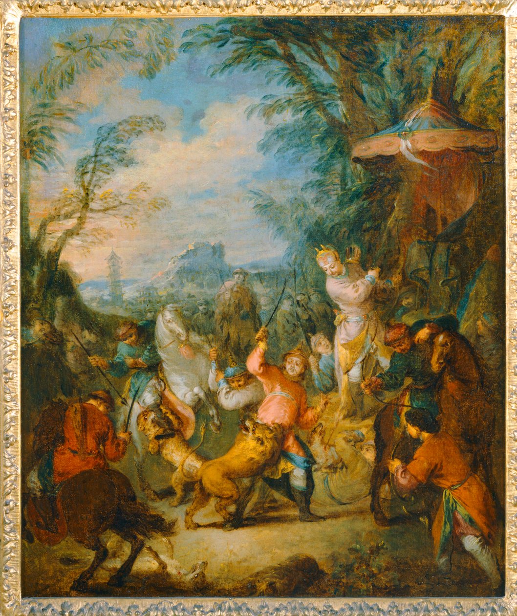 Chasse chinoise - chińskie polowanie ... autorstwa Jean Baptiste Joseph Pater