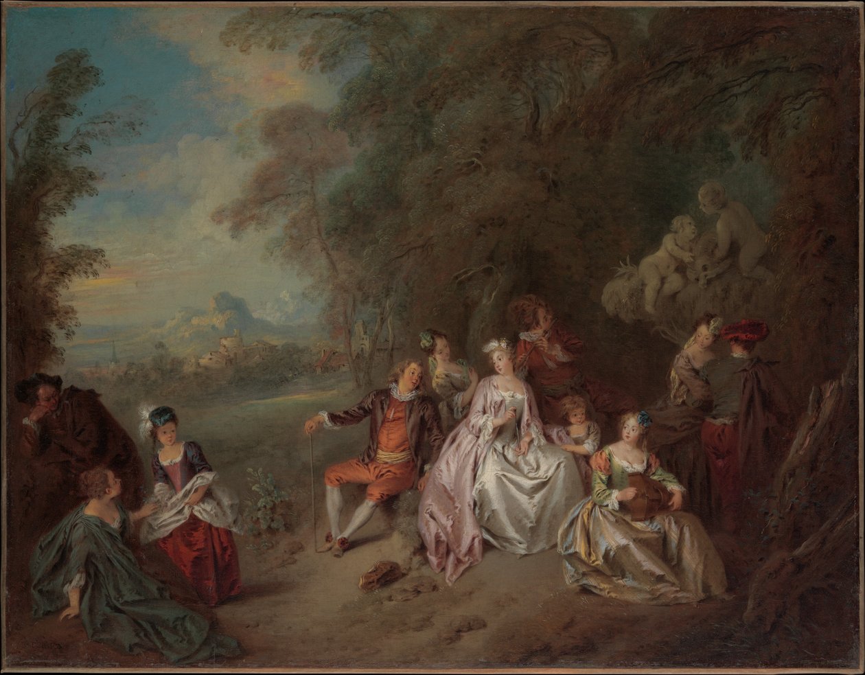 Koncert wiejski autorstwa Jean-Baptiste Joseph Pater