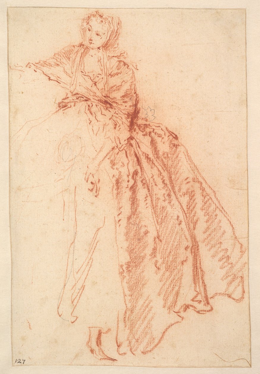 Studie für "M. de Pourceaugnac" autorstwa Jean-Baptiste Joseph Pater