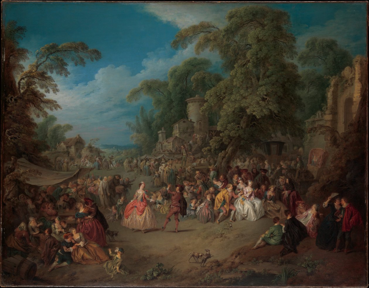Jarmark w Bezons autorstwa Jean-Baptiste Joseph Pater