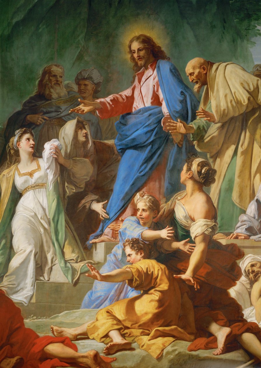 La resurrection de Lazare - wskrzeszenie Łazarza ... autorstwa Jean Baptiste Jouvenet