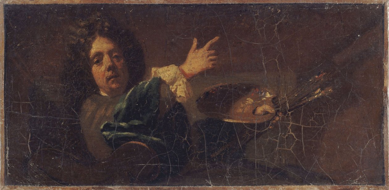 Autoportret autorstwa Jean-Baptiste Jouvenet. Redukcja obrazu w Musée de Rouen, między 1701 a 1750 (olej na płótnie) autorstwa Jean Baptiste Jouvenet