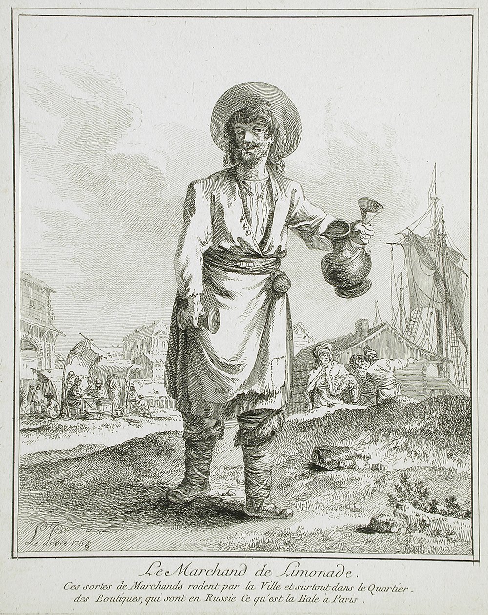 Sprzedawczyni lemoniady autorstwa Jean-Baptiste Le Prince