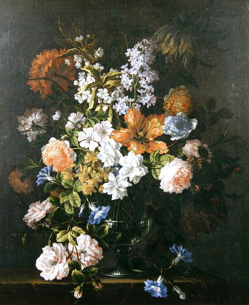 Martwa natura z kwiatów (olej na płótnie) autorstwa Jean Baptiste Monnoyer