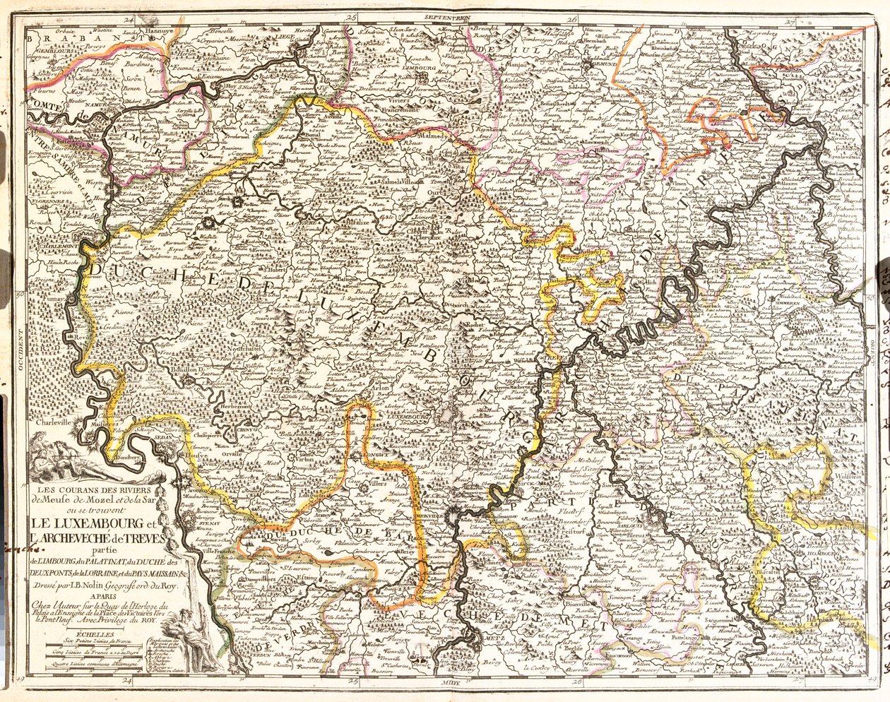 Belgia (Region Walonii), Niemcy (Kraj związkowy: Nadrenia-Palatynat), Luksemburg, Francja (Region: Lotaryngia, Szampania-Ardeny) autorstwa Jean Baptiste Nolin