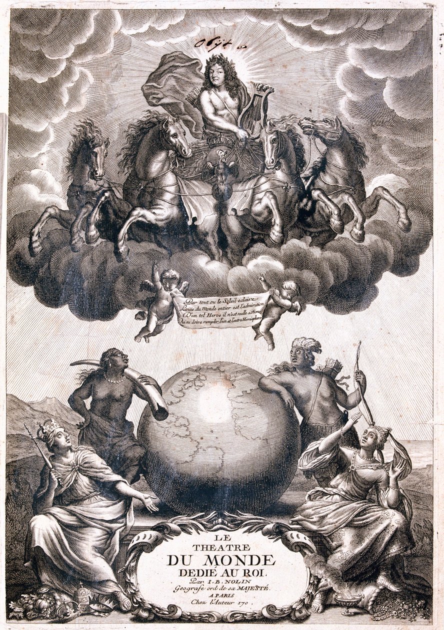 Przednia okładka książki Le theatre du monde autorstwa J autorstwa Jean Baptiste Nolin