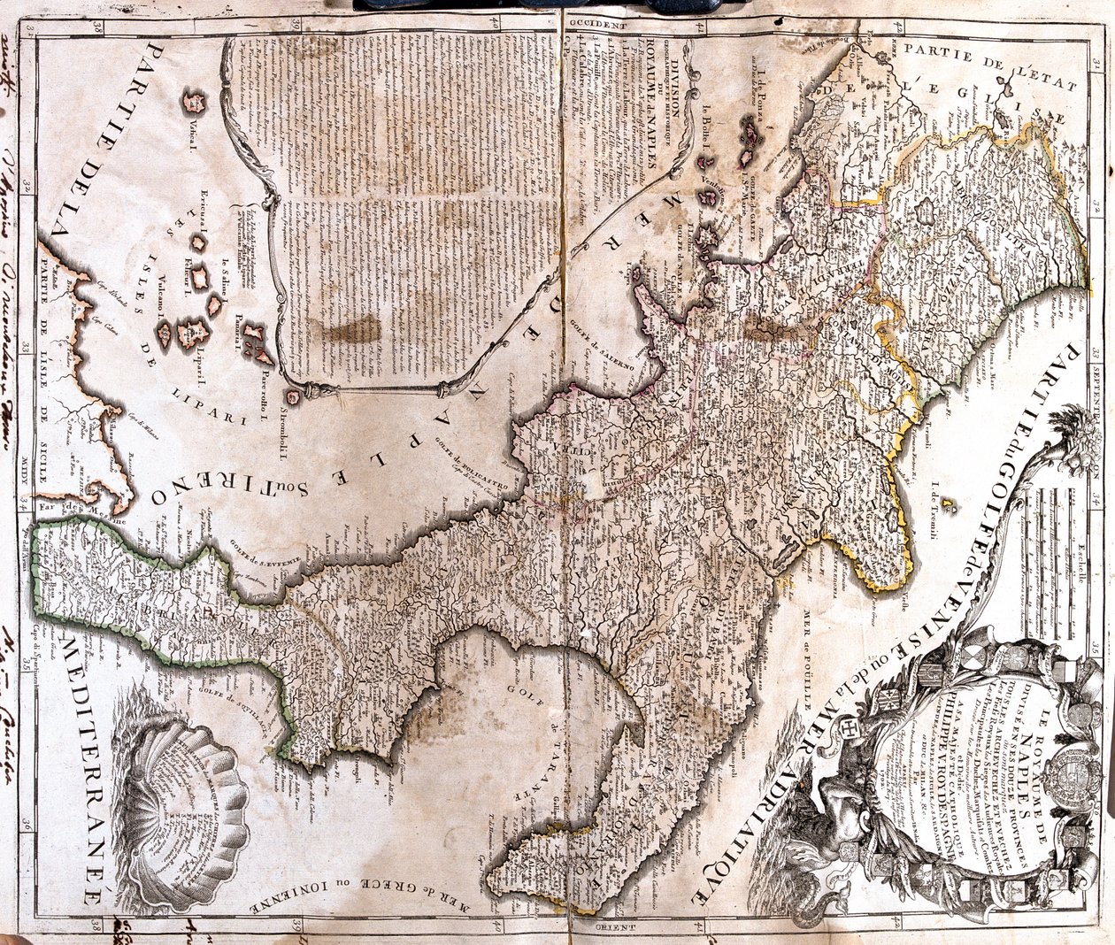 Lacjum, Abruzja, Molise, Apulia, Basilicata, Kalabria, Kampania, Włochy autorstwa Jean-Baptiste Nolin