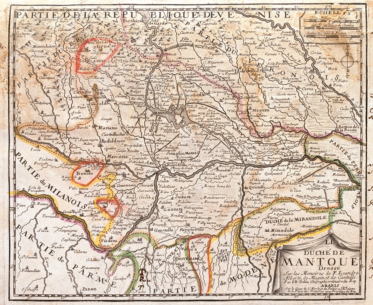 Lombardia, Wenecja Euganejska, Emilia-Romania, Włochy autorstwa Jean-Baptiste Nolin