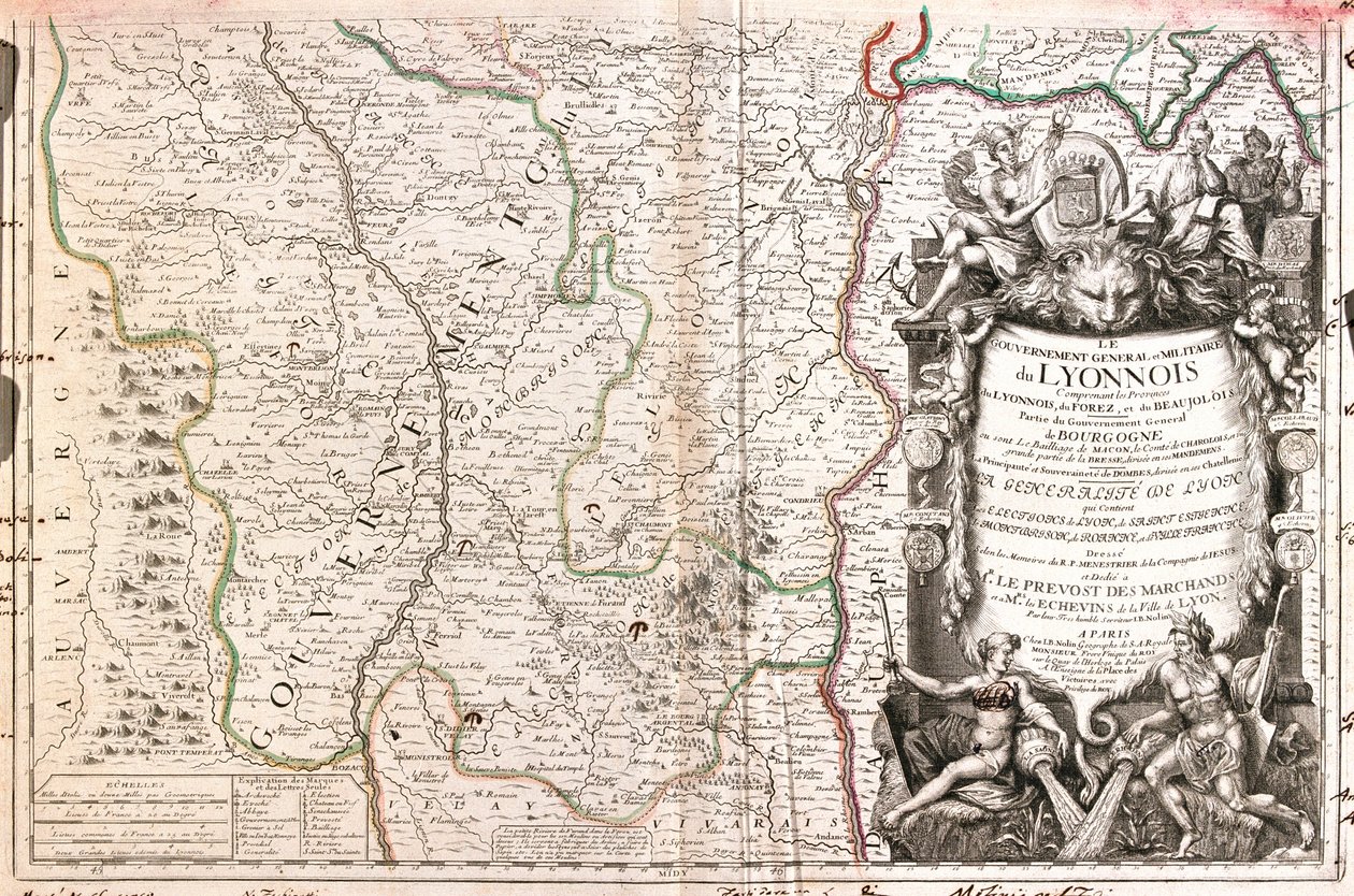Rodan-Alpy, południowo-wschodnia Owernia, Francja autorstwa Jean Baptiste Nolin