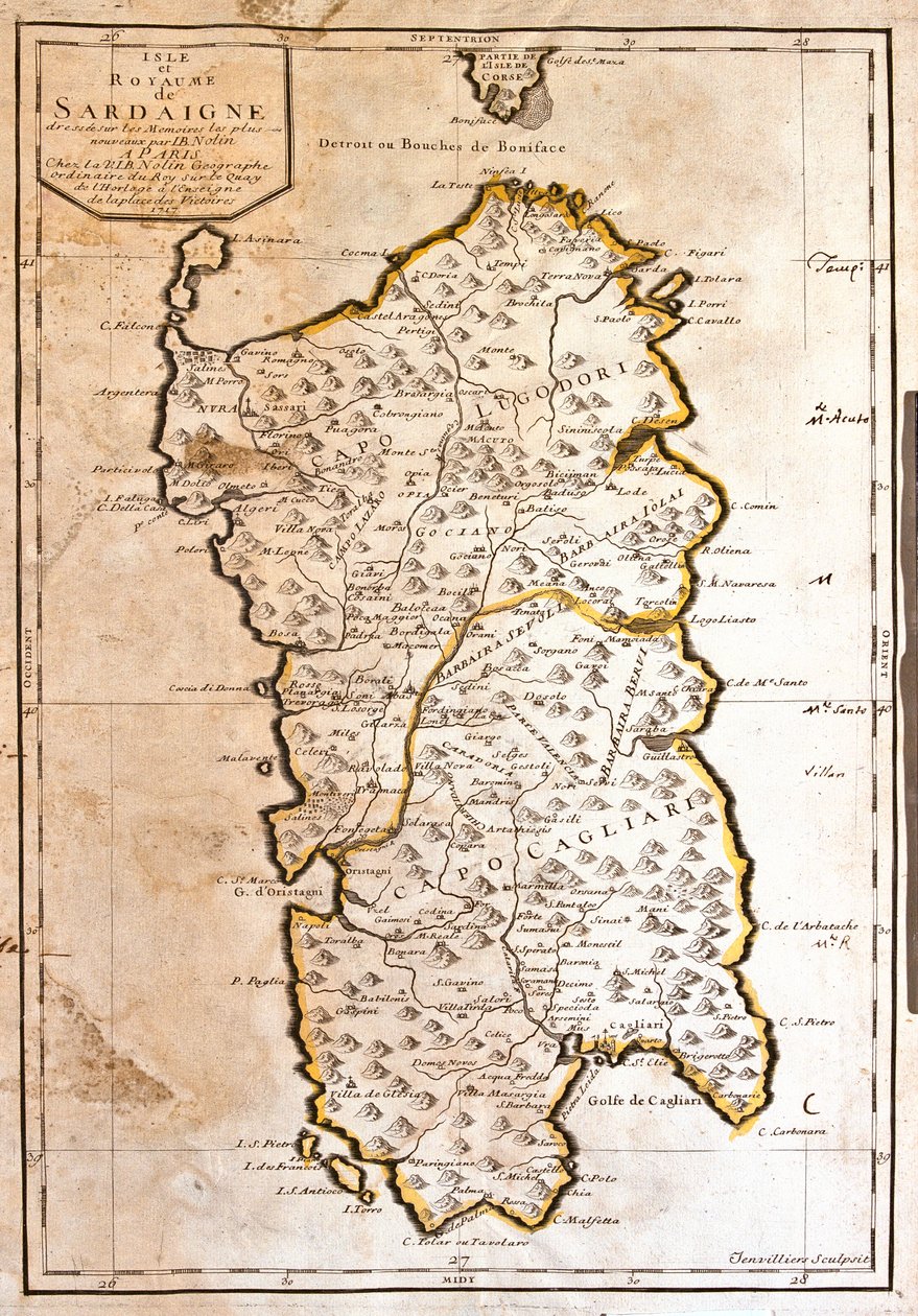 Sardynia, Włochy autorstwa Jean-Baptiste Nolin
