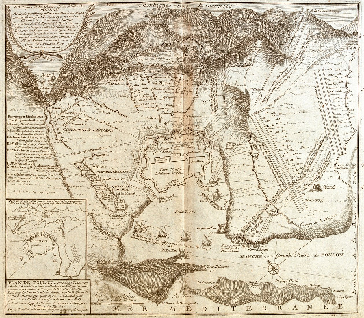 Tulon, Francja autorstwa Jean Baptiste Nolin