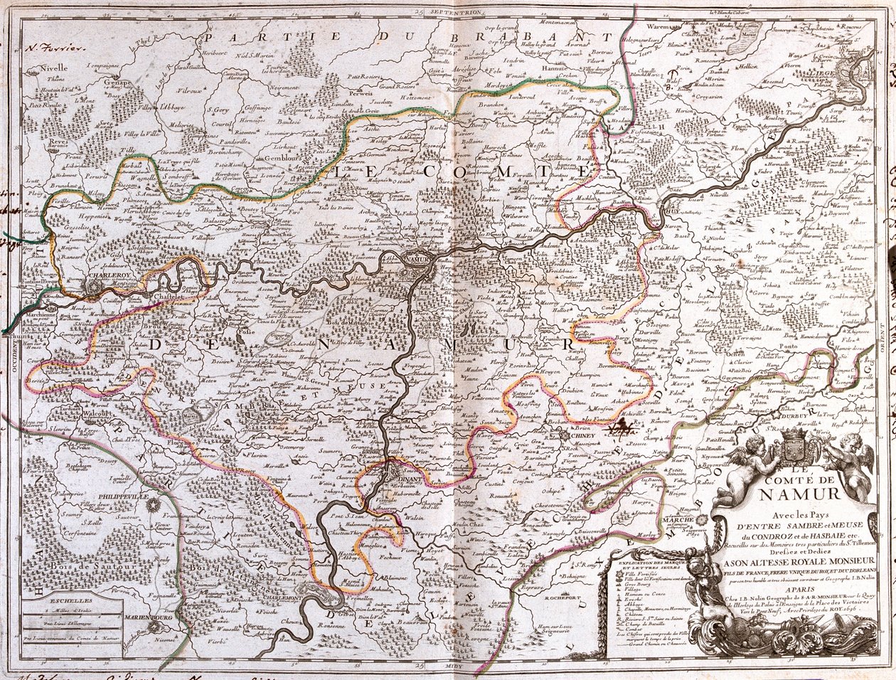 Region Walonii, Belgia autorstwa Jean Baptiste Nolin