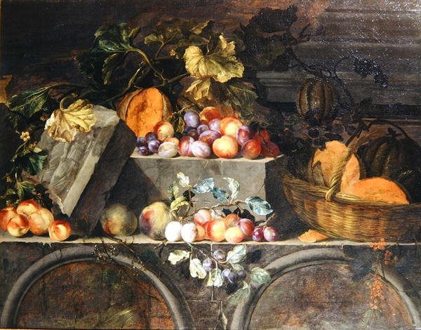 Martwa natura owoców (olej na płótnie) autorstwa Jean Baptiste Oudry