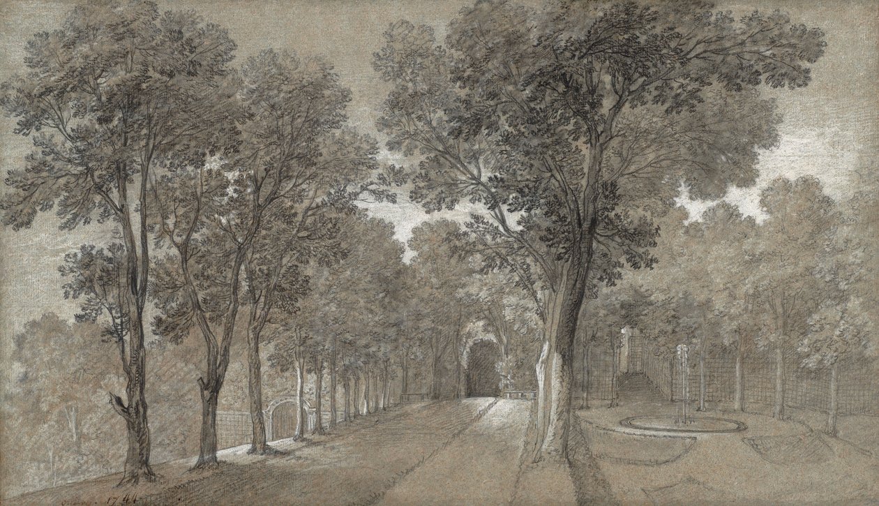 Widok na park w Arcueil autorstwa Jean-Baptiste Oudry