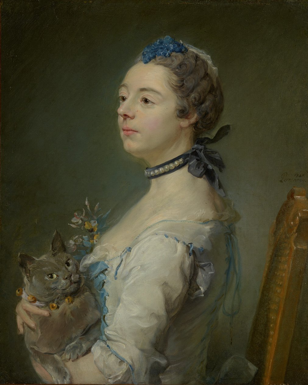 Magdalena Pinceloup de la Grange, urodzona w Parseval autorstwa Jean Baptiste Perronneau