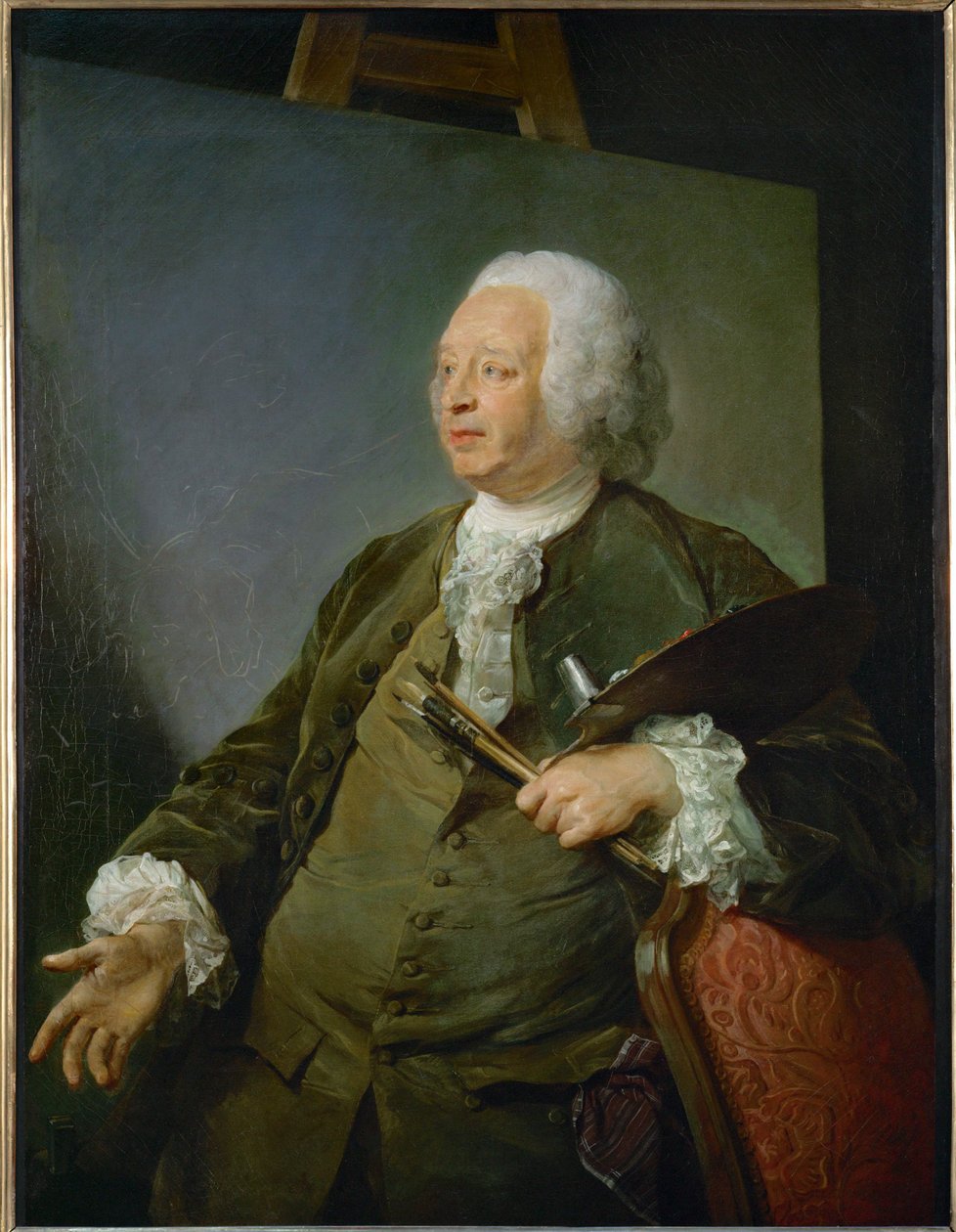 Malarz Jean-Baptiste Oudry ... autorstwa Jean-Baptiste Perronneau