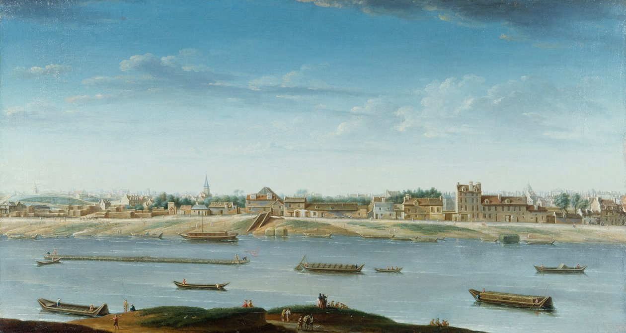 Port Saint-Bernard widziany z Arsenału autorstwa Jean Baptiste Raguenet