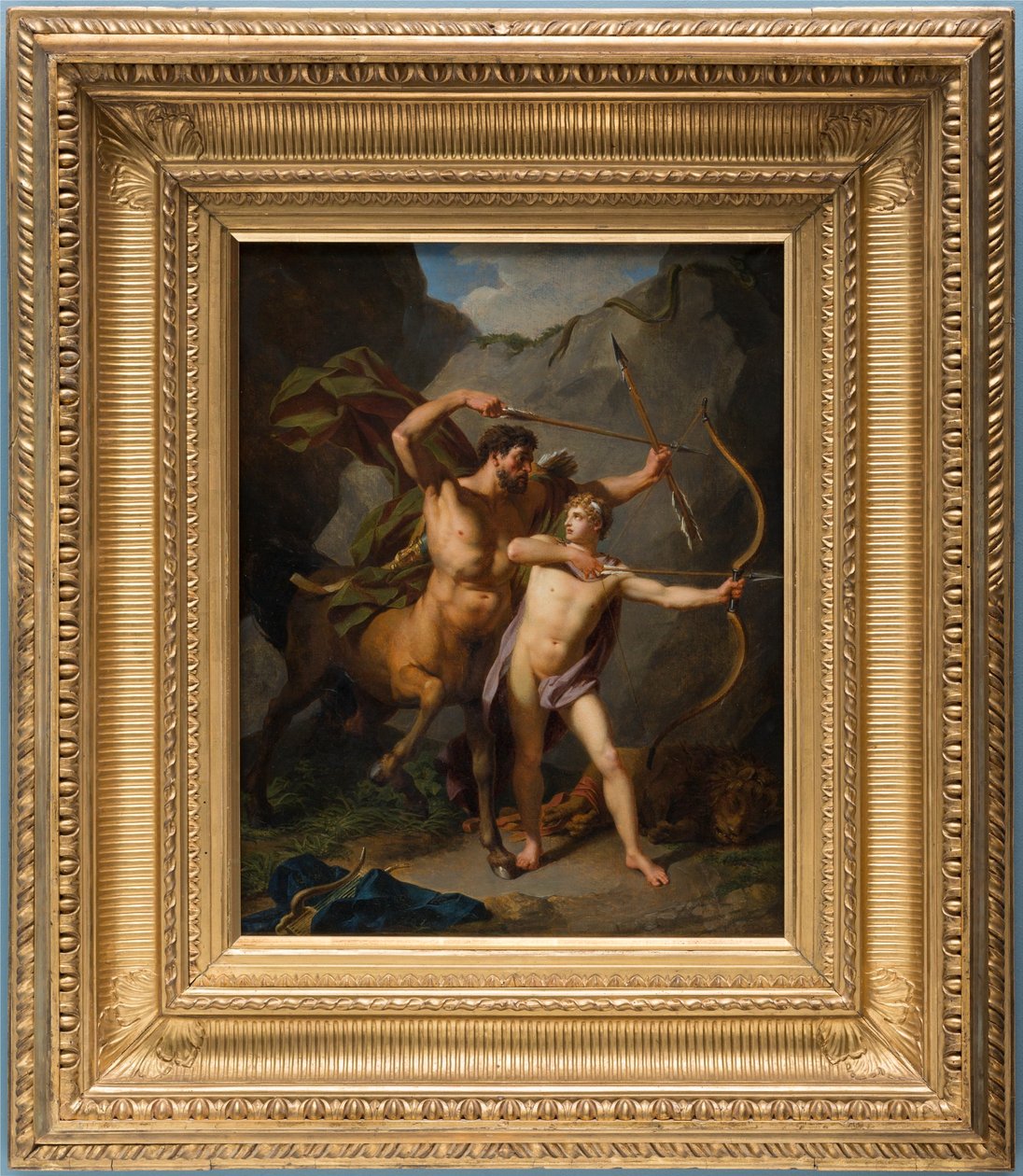 Edukacja Achillesa autorstwa Jean-Baptiste Regnault