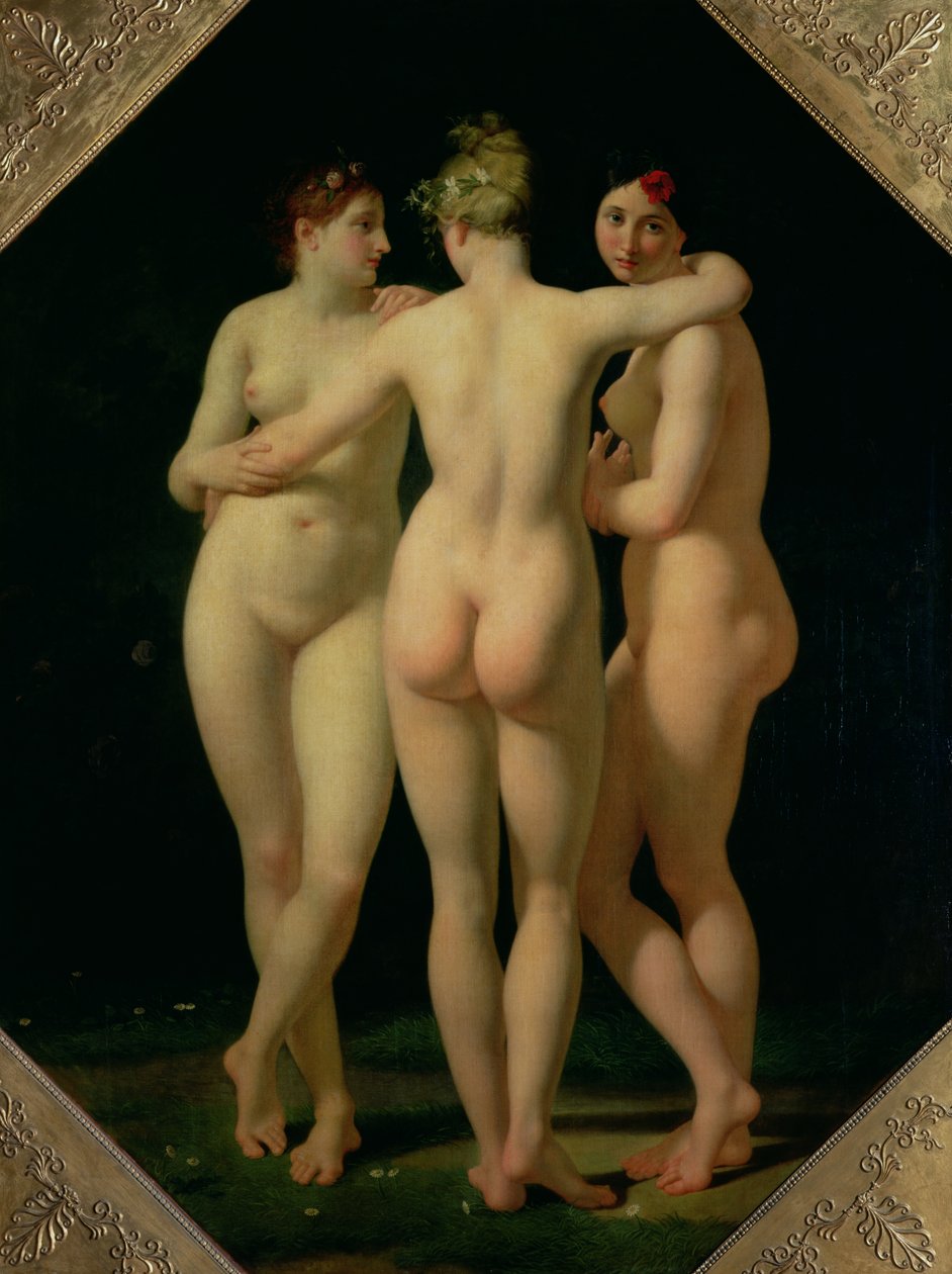Trzy Gracje autorstwa Jean Baptiste Regnault