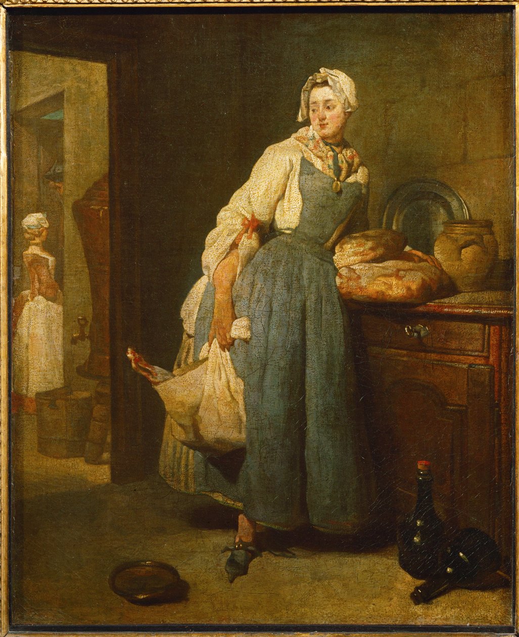La Pourvoyeuse - kelnerka ... autorstwa Jean Baptiste Simeon Chardin