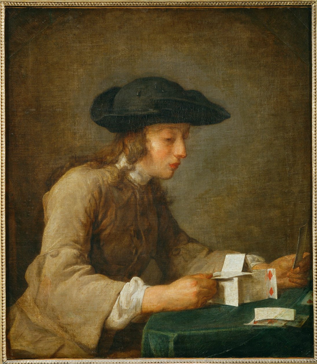 Le chateau de cartes - domek z kart ... autorstwa Jean-Baptiste Simeon Chardin