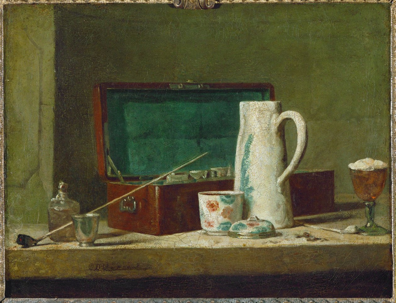 Fajki i wazony do picia ... autorstwa Jean Baptiste Simeon Chardin