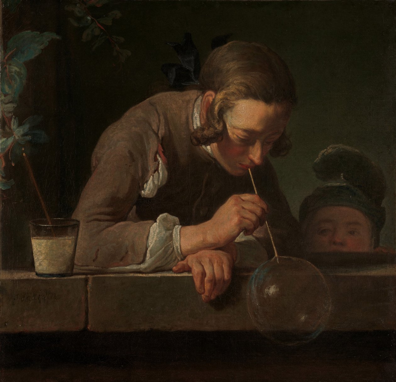 Bańki mydlane, ok. 1733-34 (olej na płótnie) autorstwa Jean Baptiste Simeon Chardin