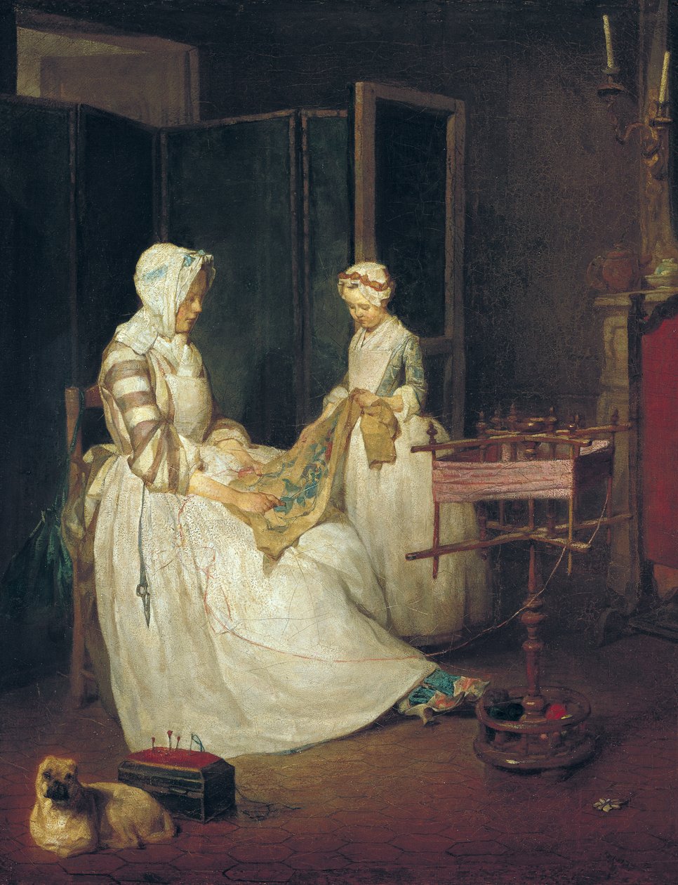 Matka Pilna, ok. 1740 (olej na płótnie) autorstwa Jean Baptiste Simeon Chardin