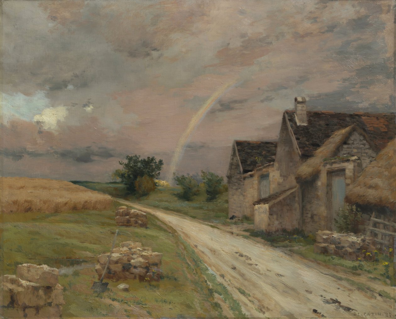 Tęcza, Achères la Forêt autorstwa Jean Charles Cazin