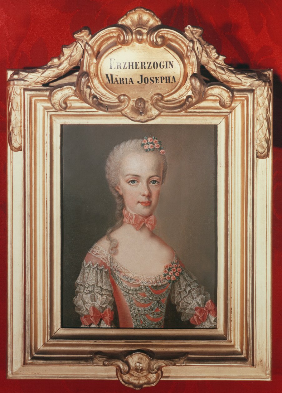 Arcyksiężna Maria Józefa (1751-67) córka Franciszka I i cesarzowej Marii Teresy Austrii, 1762 autorstwa Jean Étienne Liotard