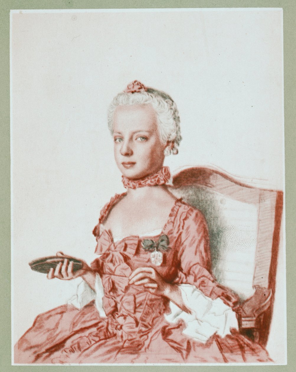 Arcyksiężna Maria Antonina (akwarela na tekturze) autorstwa Jean-Etienne Liotard
