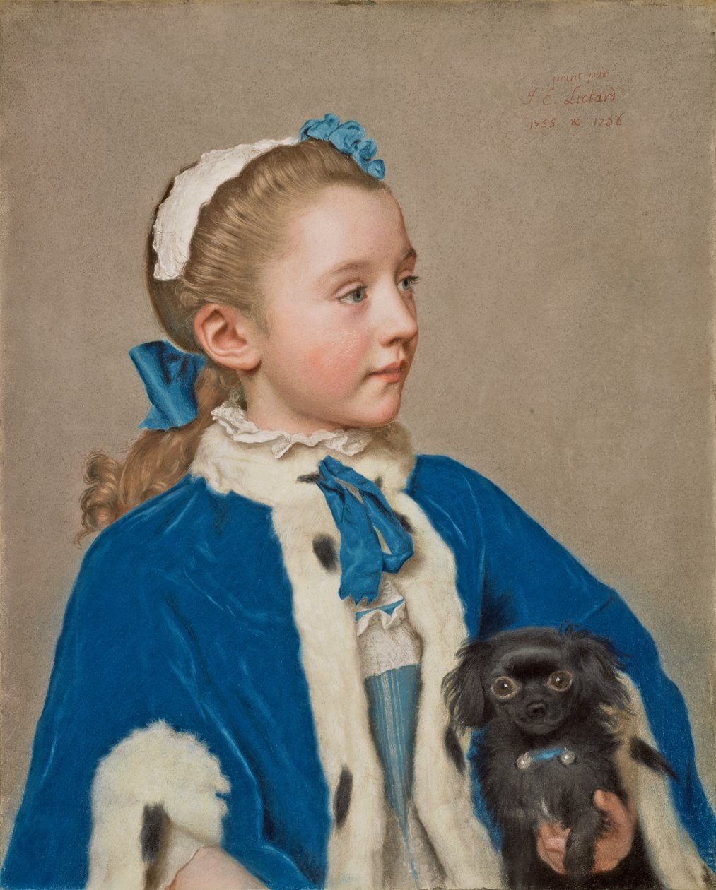 Portret Marii Frederike van Reede-Athlone w wieku siedmiu lat autorstwa Jean-Étienne Liotard