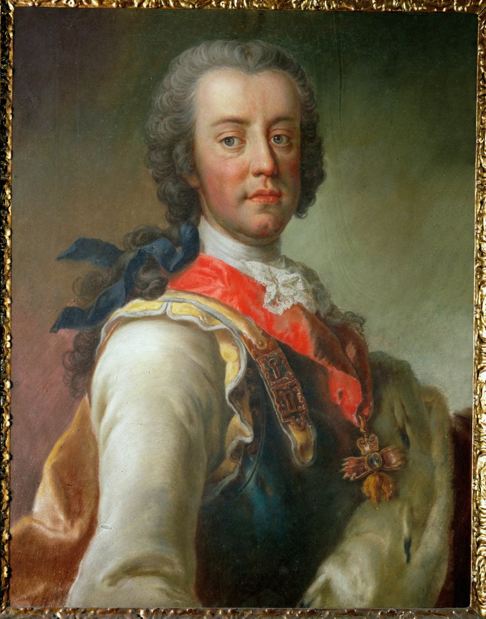 Książę Karl von Lothringen, brat cesarza Franciszka I Stefana i szwagier cesarzowej Marii Teresy ... autorstwa Jean Étienne Liotard