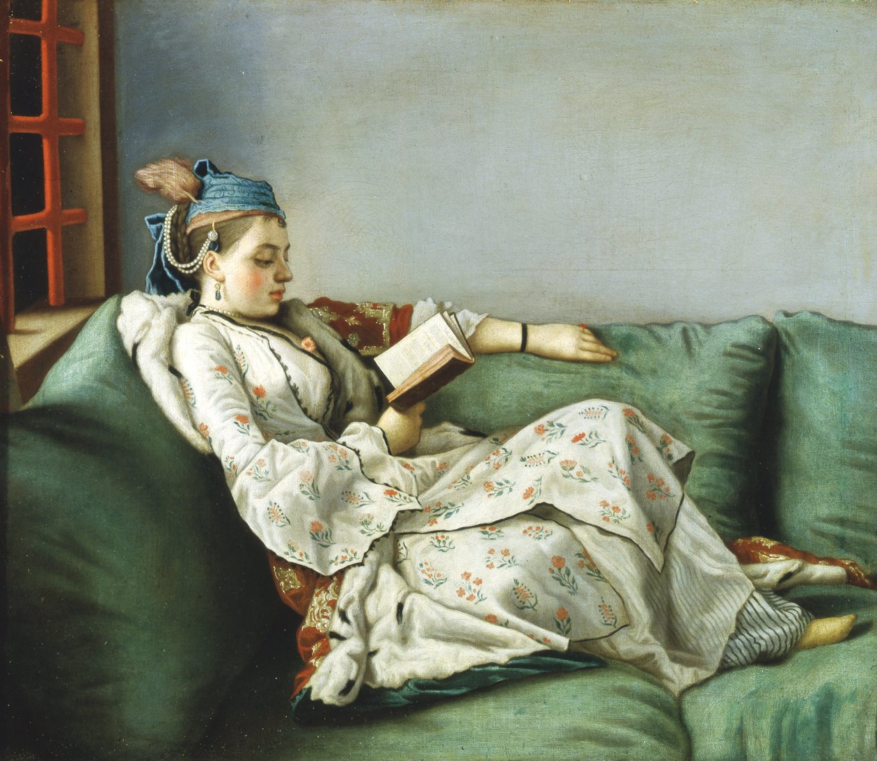 Portret Marii Adelaide z Francji ubranej w stylu tureckim autorstwa Jean Étienne Liotard
