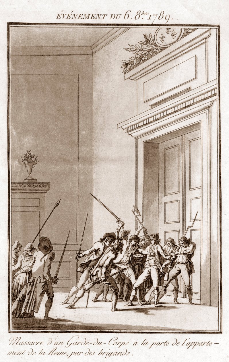 Rewolucja Francuska - Wydarzenie z 6 października autorstwa Jean Francois Janinet