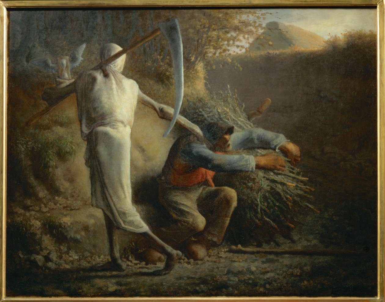 Śmierć i drwal (obraz na płótnie) autorstwa Jean-Francois Millet