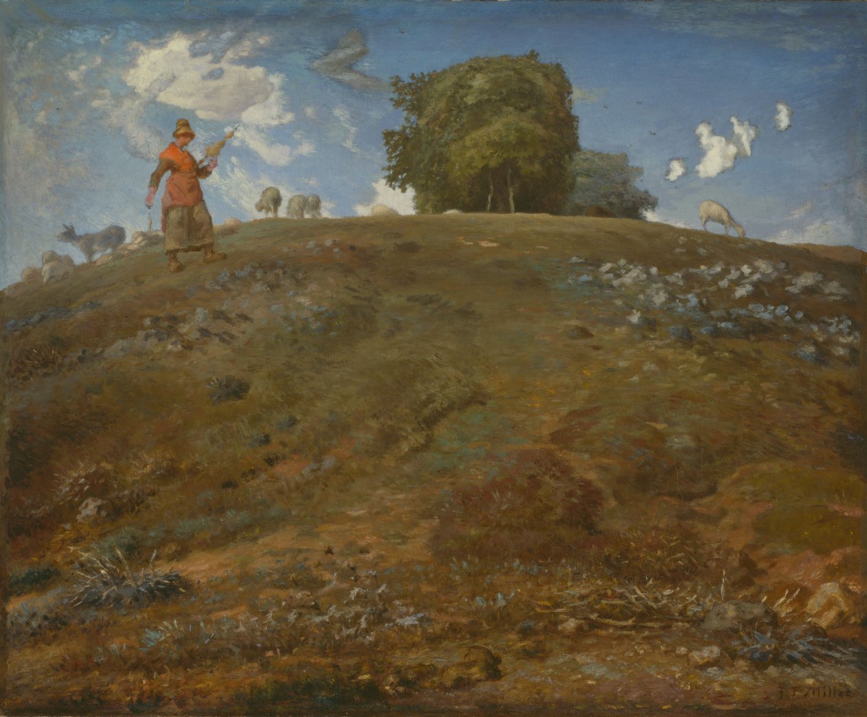 W Owernii autorstwa Jean-Francois Millet