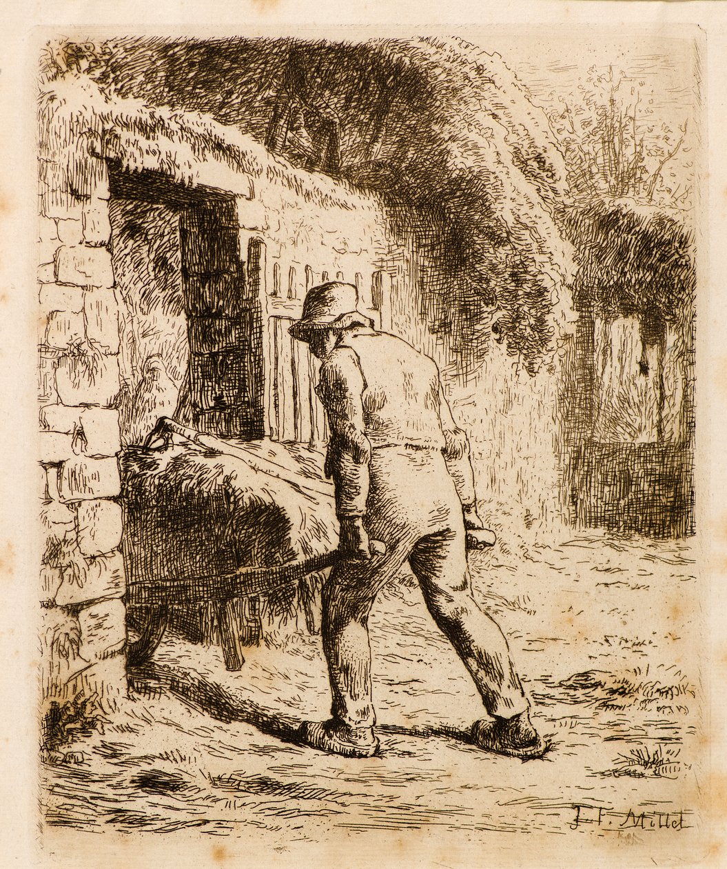 Człowiek z taczką autorstwa Jean Francois Millet