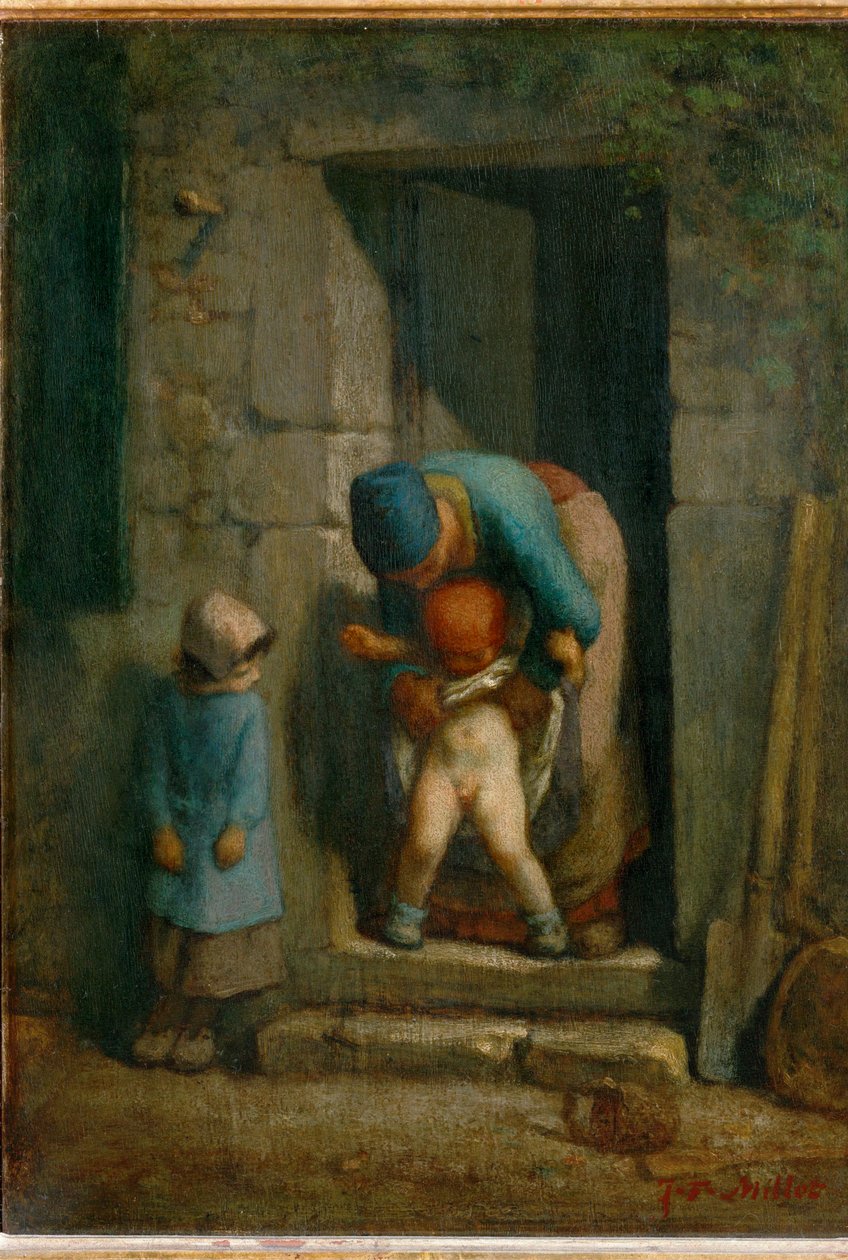 Matczyna ostrożność (obraz na płótnie) autorstwa Jean-Francois Millet
