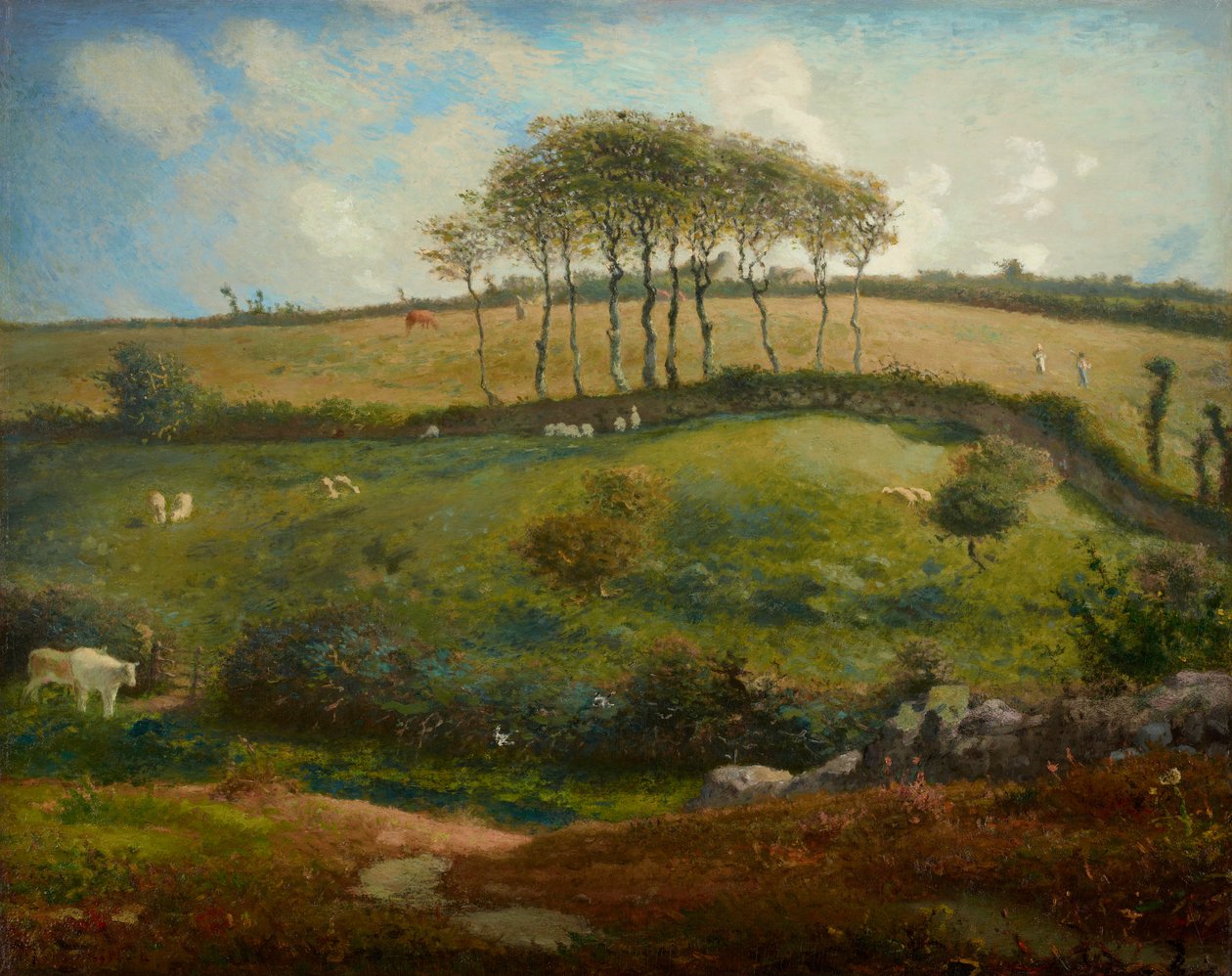 Pastwisko w pobliżu Cherbourga (Normandia) autorstwa Jean-Francois Millet