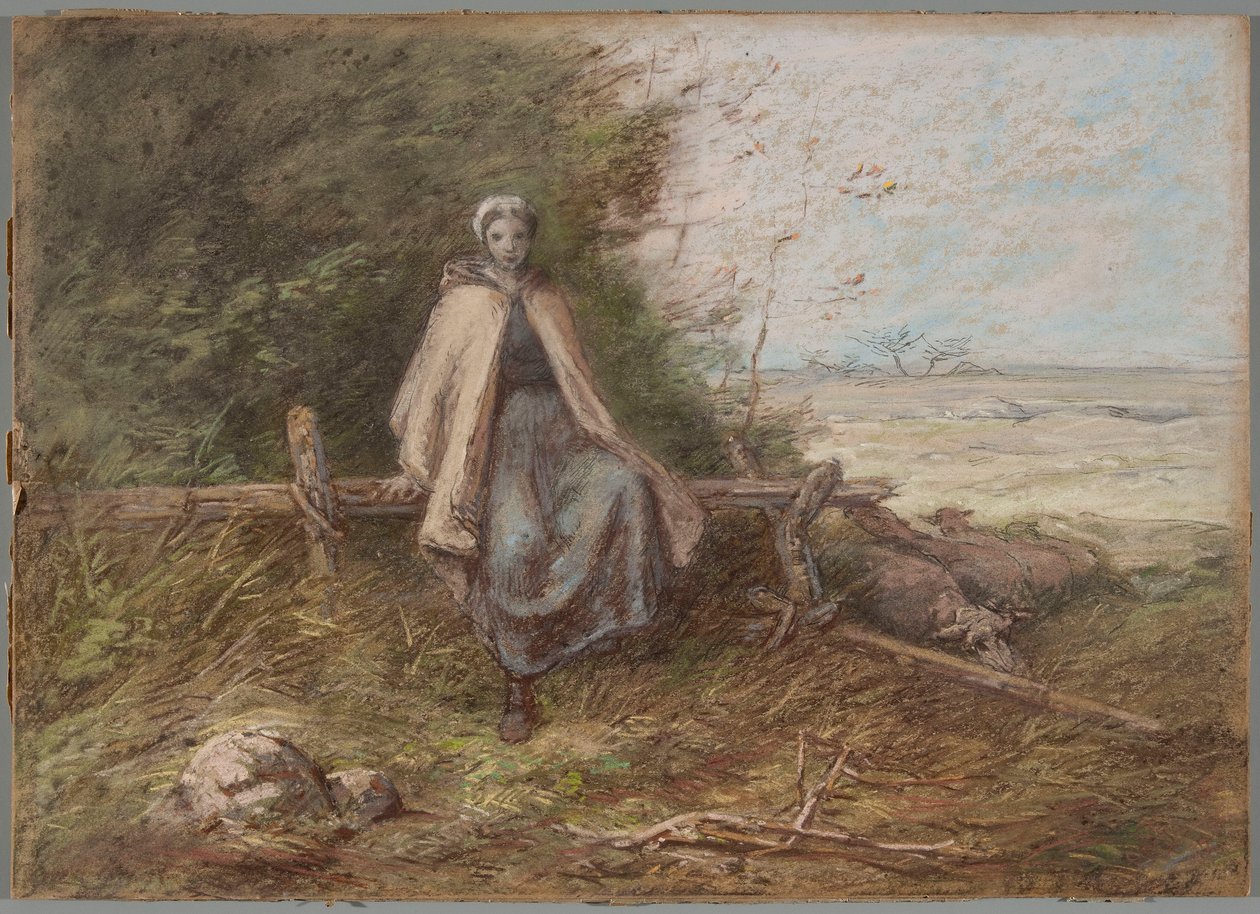 Hirtenmädchen autorstwa Jean-Francois Millet